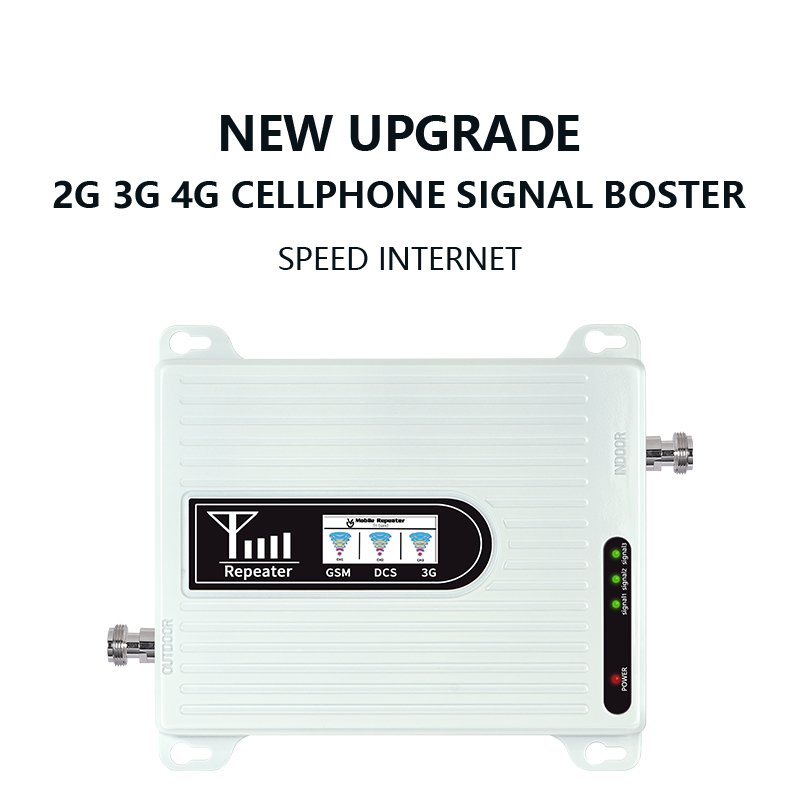 Amplificateur Du Signal 2G 3G 4G Booster Repeater Amplifier 900/1800/2100mhz Tri Band Lte Gsm Signal Booster For Mobile Phone